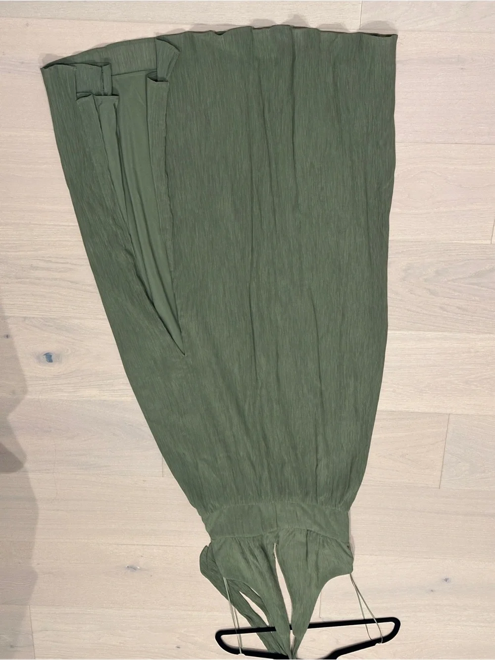 Abercrombie Plunge Halter Maxi Dress in Green